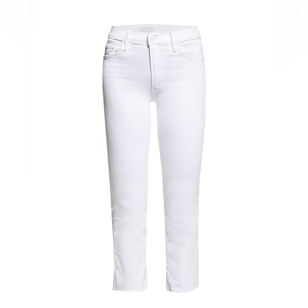 Mother Insider Crop Step Fray in Glass Slipper sz 30